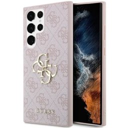 Husa 4G Big Metal Logo Galaxy S23 Ultra, Roz