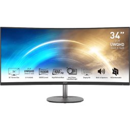 Monitor LED LED MSI Pro MP341CQ Curbat 34" UWQHD VA 1ms 100Hz Negru