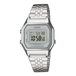 Ceasuri dama Casio DamenArmbanduhr Digital Quarz Edelstahl LA680WEA-7EF