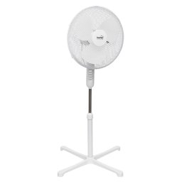 Ventilator de podea HOME putere 3 trepte oscilație diametru palete 40 cm 45W Alb