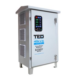 Stabilizator retea maxim 45KVA-SVC cu servomotor trifazat-trifazat pentru exterior IP65 TED007483