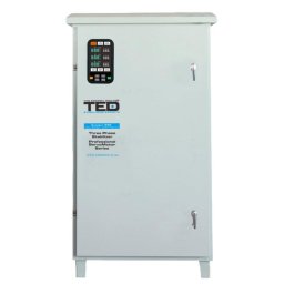 Stabilizator de tensiune Ted Electric retea maxim -SVC cu servomotor trifazat-trifazat pentru exterior IP65, 60000 VA