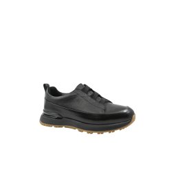 Sneakers casual Battisto Lascari negri din piele naturală texturată FLG012-41 EU