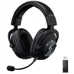 LOGITECH G PRO X Cablu fără gaming cască 7.1 surround 2.4GHz LightSpeed BLUE VO!CE funcție Negru