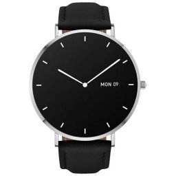GARETT VERONA argint-negru Piele