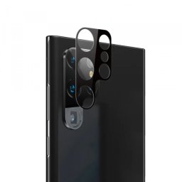 Folie de protectie Camera Spate Techsuit pentru Samsung Galaxy S23 Ultra S918, Sticla Securizata, Neagra