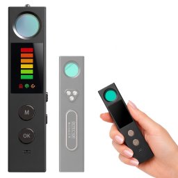 Detector multifunctional Techstar K15 pentru camere ascunse, trackere GPS si semnale RF, detectie magnetica, alarma vibratii, lanterna, USB-C