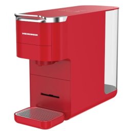 Espressor cu capsule Heinner HEMC-DD15RED, 1525 W, rezervor 1.5 litri, display, Nespresso, Dolce Gusto, ESE pods, rosu