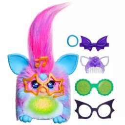 Figurină de pluș interactivă Furby Vibes - Blue Razz