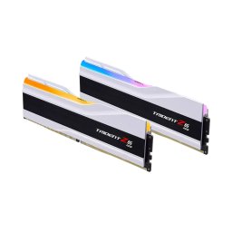 Memorie G.Skill DDR5 - 96GB - 6400 - CL - 32 (2x 48 GB) dual kit, RAM (white, F5-6400J3239F48GX2-TZ5RW, Trident Z5 RGB, INTEL XMP)