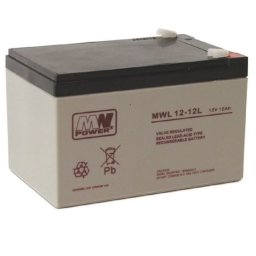 Acumulator stationar AGM VRLA MWL, 12V, 12Ah, pentru sisteme de alimentare si aplicatii stationare, BAT12V12MWL