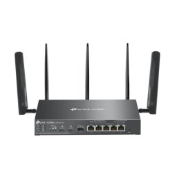 Router VPN 4G+ TP-Link Omada, AX3000 WiFi 6 Dual-Band, Cat6 LTE 300Mbps, 4 porturi PoE+, Dual SIM, SFP Gigabit, ER706WP-4G