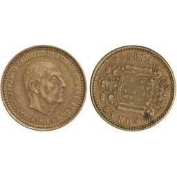 Spania 1966 - 1 peseta, circulata