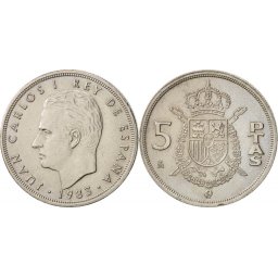 Spania 1983 - 5 pesetas, circulata