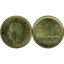 Spania 1980 - 1 peseta, circulata