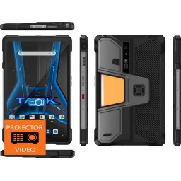 Tableta PC Unihertz 8849 Pad Tank, Black, Proiector Video, 5G, 10.95 FHD+, 120 Hz, Android 14, 32GB RAM (16GB + 16GB extensibili), 512GB ROM, 50MP, 21000mAh, Dual SIM