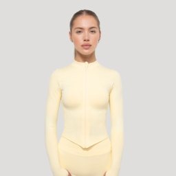 GymBeam Top sport pentru femei Luma Butter Yellow S
