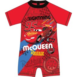 Costum de baie UV cu maneci scurte si fermoar Cars EPLUSM EPMDISC5244A532 (Culoare: Rosu, Marime: 86/92)