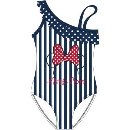 Costum baie intreg Minnie cu volane pe un umar EPLUSM EPMDISMF52449400 (Culoare: Albastru, Marime: 128/134)