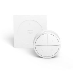 Intrerupător inteligent Philips Hue Tap Dial, alb, pentru control rapid al luminilor