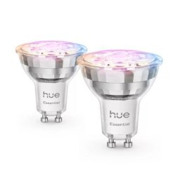 Set 2 becuri LED Philips Hue, GU10, RGB, 4,7W, Bluetooth