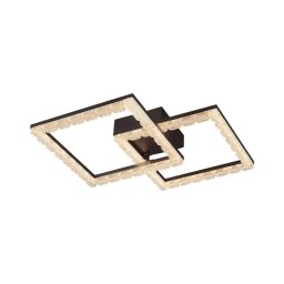 JUST LIGHT. 14732-18 - Plafonieră LED GLITRA LED/17,5W/230V negru