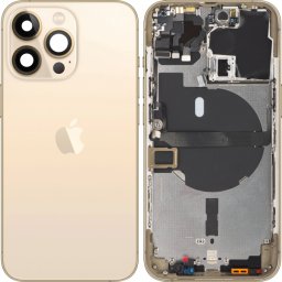 Capac Baterie Apple iPhone 13 Pro, Cu Carcasa Mijloc, Auriu, Swap Premium