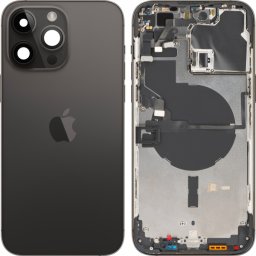 Capac Baterie Apple iPhone 14 Pro Max, Cu Carcasa Mijloc, Negru (Space Black), Swap Premium