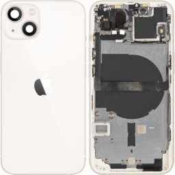 Capac Baterie Apple iPhone 13 mini, Cu Carcasa Mijloc, Alb (Starlight), Swap Premium