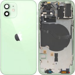 Capac Baterie Apple iPhone 12, Cu Carcasa Mijloc, Verde, Swap Premium