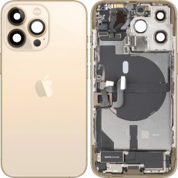 Capac Baterie Apple iPhone 13 Pro, Cu Carcasa Mijloc, Full Parts, Auriu, Swap Premium