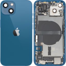 Capac Baterie Apple iPhone 13, Cu Carcasa Mijloc, Full Parts, Albastru, Swap Premium