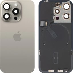 Capac Baterie Apple iPhone 15 Pro, Bej (Natural Titanium), Swap Premium