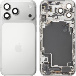 Capac Baterie Apple iPhone 17 Pro Max, Cu Carcasa Mijloc, Full Parts, Argintiu, Swap Premium