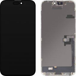 Display cu Touchscreen MP compatibil cu Apple iPhone 16 Pro Max, cu Rama, Versiune OLED FHD IC Movable, Negru, Swap