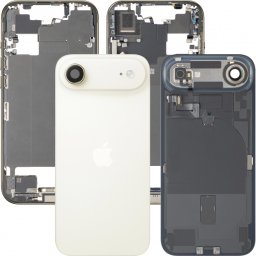 Capac Baterie Apple iPhone 17 Air, Cu Carcasa Mijloc, Full Parts, Auriu (Light Gold), Swap Premium