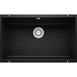 526099 Blanco Rotan 700 - Chiuvetă silgranit, 73x46 cm, negru