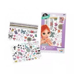BUKI: Set tatuaje strălucitoare lavabile pentru fete - 75 buc.