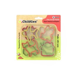 ChildGen: Set 8 forme de decupat pentru plastilină