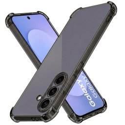 Husa Husa pentru Samsung Galaxy S26 FE / S25 FE - Techsuit Shockproof Clear Silicone - Smoke Black