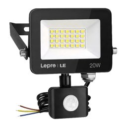 Lampadare, veioze si lampi LED floodlight LEPRO 340013-DW-EU 20W 2000lm 5000K IP65 motion sensor