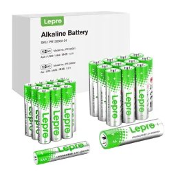 Baterii alcaline LEPRO 130003-24 AA/AAA, pachet de 24 de bucati