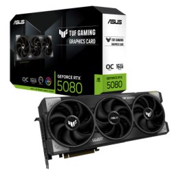 Placa video ASUS nVidia GeForce RTX 5080 TUF GAMING OC 16 GB 90YV0M30-M0NA00, GDDR7, 256 bit