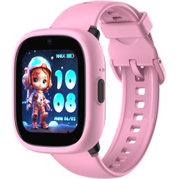 Smartwatch monitorizare copii Lagenio K3 Pink, 4G SIM, 1.7 , Localizare GPS cu A-GPS, WIFI, ACC, Alerta Perimetru, Apeluri Video si Voce, Lanterna, SOS, 770mAh