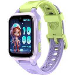 Smartwatch monitorizare copii Lagenio K9 Purple, 4G SIM, Wi-Fi, 1.78 AMOLED, GPS, 1GB RAM, 8GB, Apeluri Video si Voce HD, Camera 5MP, Buton SOS, Rezistenta IP67, Android