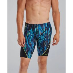 TYR - costum inot barbati tip jammer - Durafast Elite Blade Splice Jammer Aurora - Blue Rainbow Black - 26 (XS)