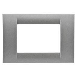 Placa, Virna, In, Finisaj, Lucios, Din, Tehnopolimer, 3 Module, Titan, Metalic, Sistem, Gewiss, System, GW22283