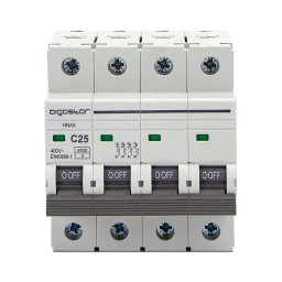 Aigostar - Disjunctor automat 4 poli, 25 A, curba C, 400 V