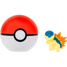 Pokemon - Set 2 figurine Clip n Go, (Cyndaquil & Poke Ball)