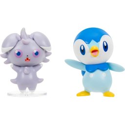 Pokemon - Set 2 figurine de actiune, (Espurr & Piplup)
